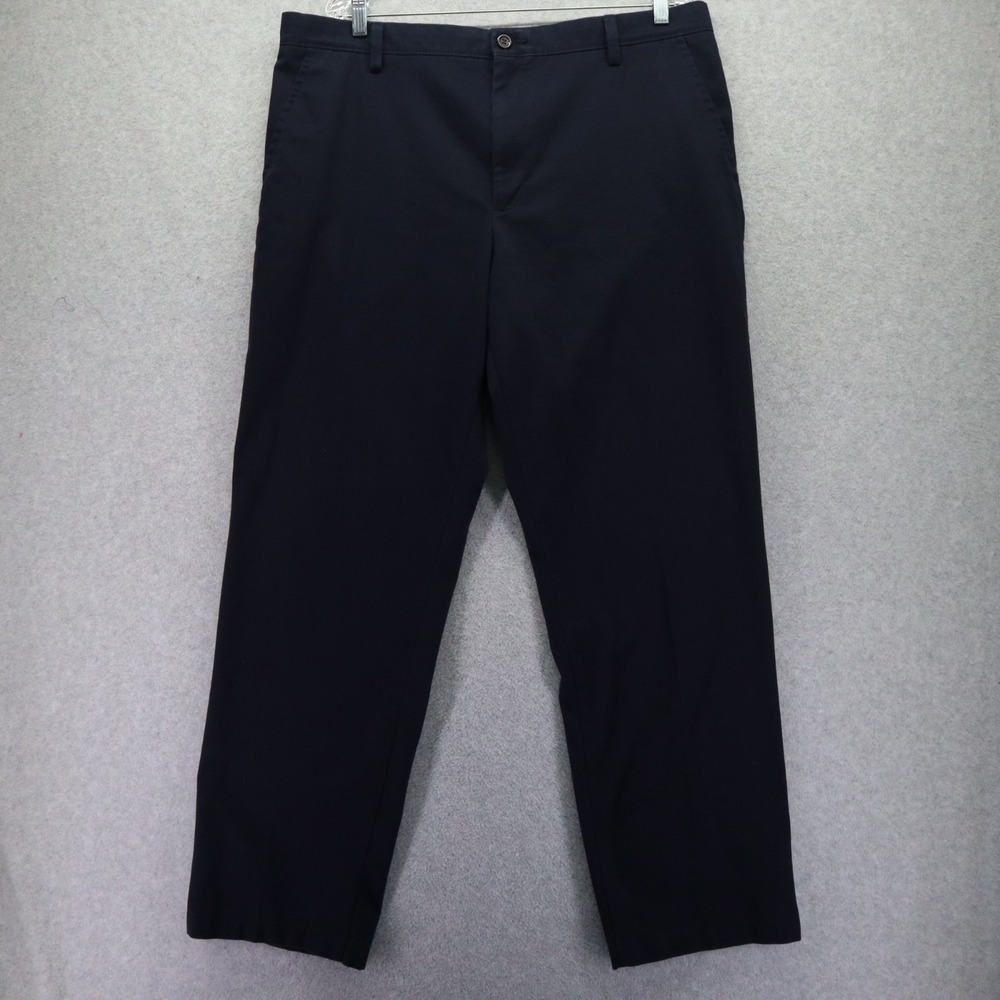 Dockers Pants Mens 38x32 Classic Fit Khaki Business Casual Flex Flat‎ Front Blue